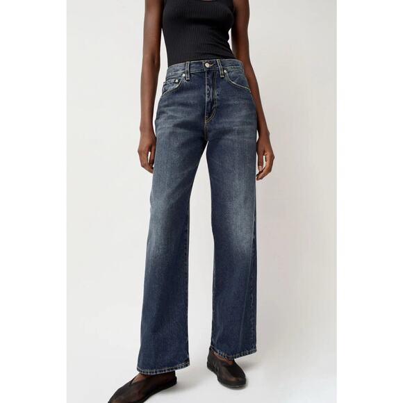 NWT 6397 Wide Jeans Blue Light Worn 27 - Picture 1 of 5